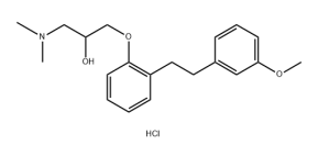 1-(Dimethylamino)-3-[2-[2-(3-methoxyphenyl)ethyl]phenoxy]-2-propanol hydrochloride